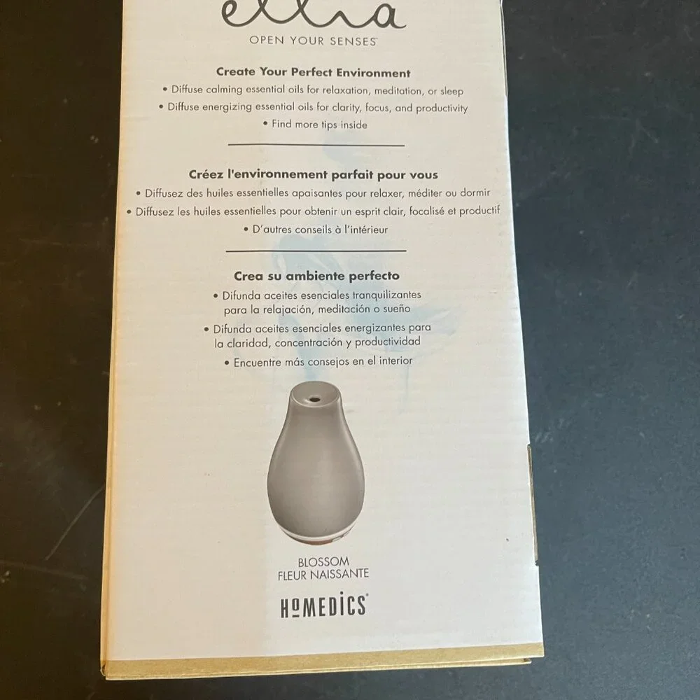 Ellia Blossom Aroma Diffuser, Grey, Portable Oil Diffuser